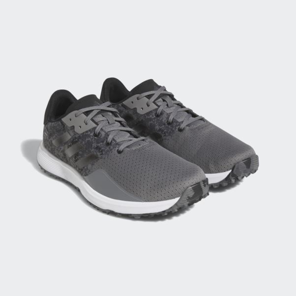 S2g Sl Chaussures De Golf Larges Gris Adidas