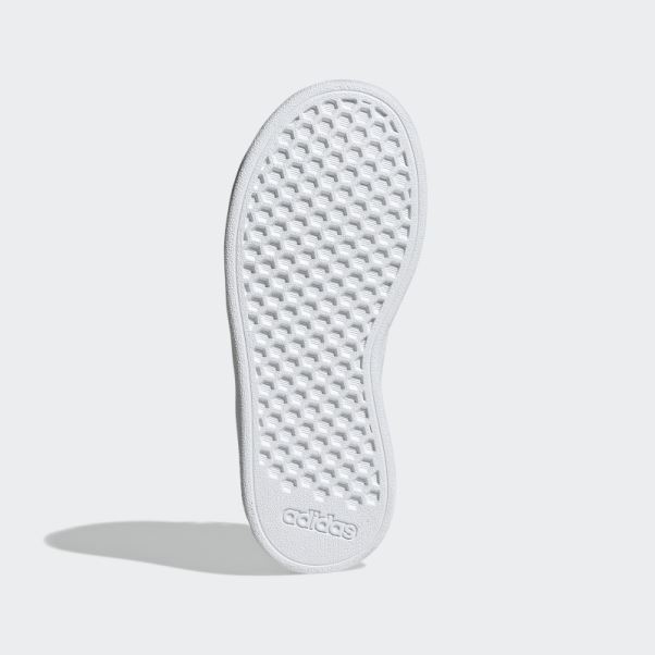 Blanc Adidas X Disney Grand Court Minnie Souris élastique Lacets Haut Sangle Chaussures Mode