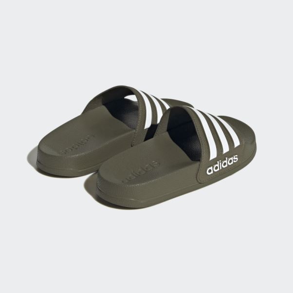 Adidas Adilette Toboggan De Douche Olive