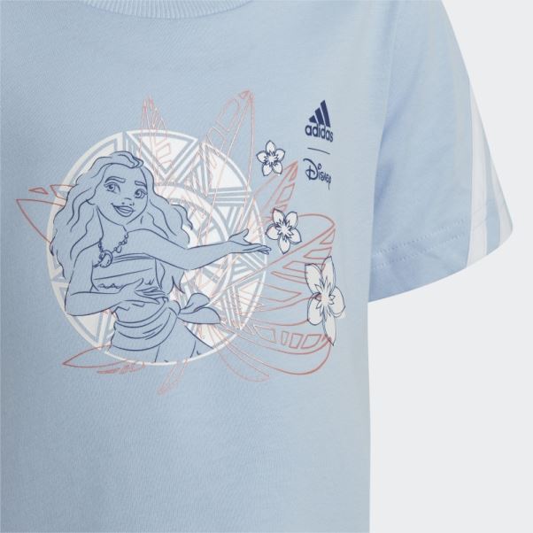 T-shirt Moana Adidas Aube Disney Bleu