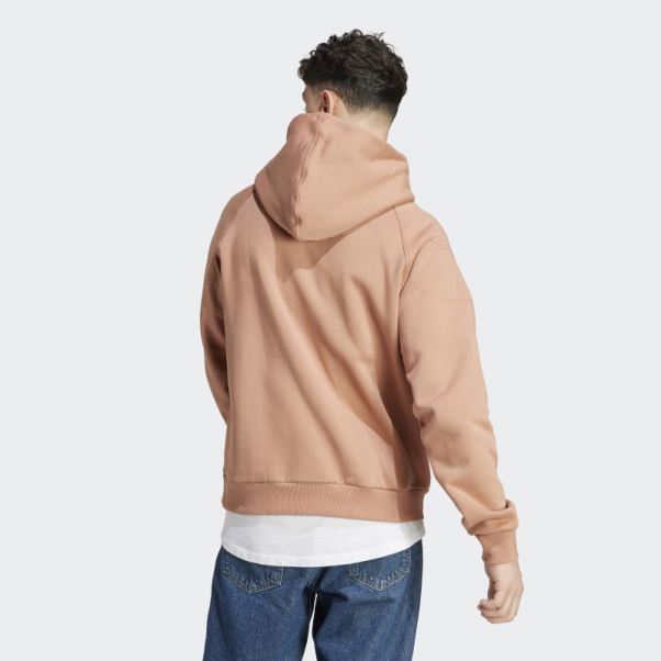 Sweat à Capuche Adidas Lounge Fleece Terre Battue