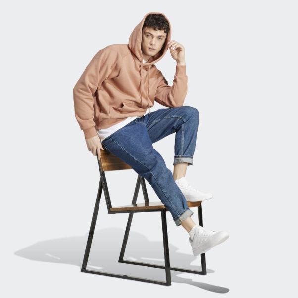 Sweat à Capuche Adidas Lounge Fleece Terre Battue