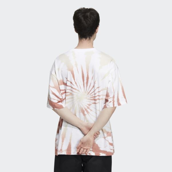 T-shirt Extérieur Tie-dye Blanc Adidas