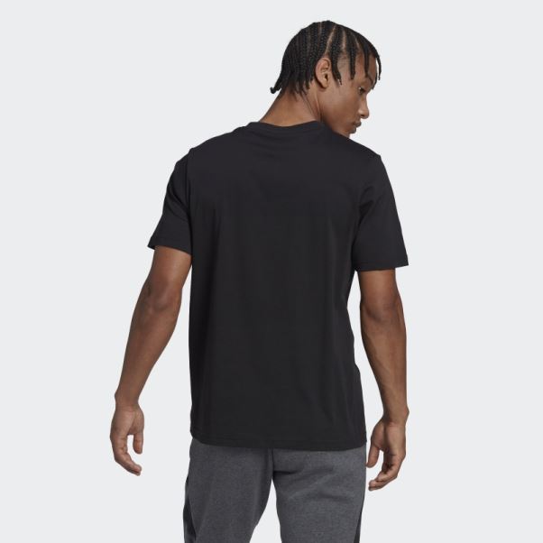 T-shirt Imprimé Camouflage Adidas Essentials Noir