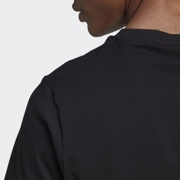 T-shirt Imprimé Camouflage Adidas Essentials Noir
