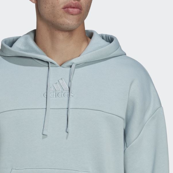 Adidas Studio Lounge Fleece Sweat à Capuche Gris