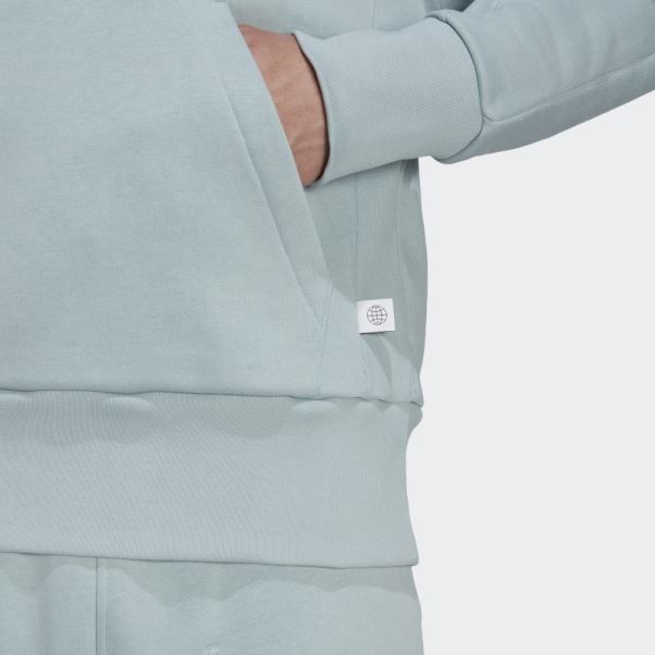 Adidas Studio Lounge Fleece Sweat à Capuche Gris