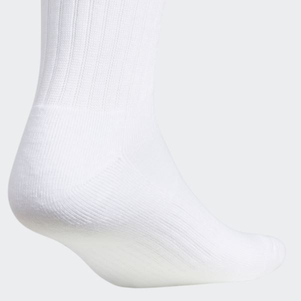 Adidas Forum Rib Crew Chaussettes Blanches 3 Paires