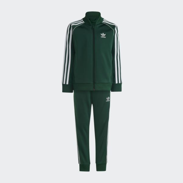 Adidas Survetement Adicolor Sst Vert Fonce