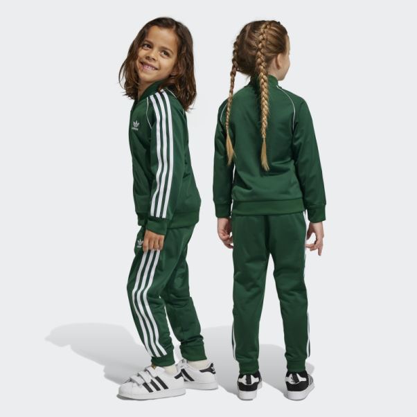 Survetement Adidas Adicolor Sst Vert Fonce