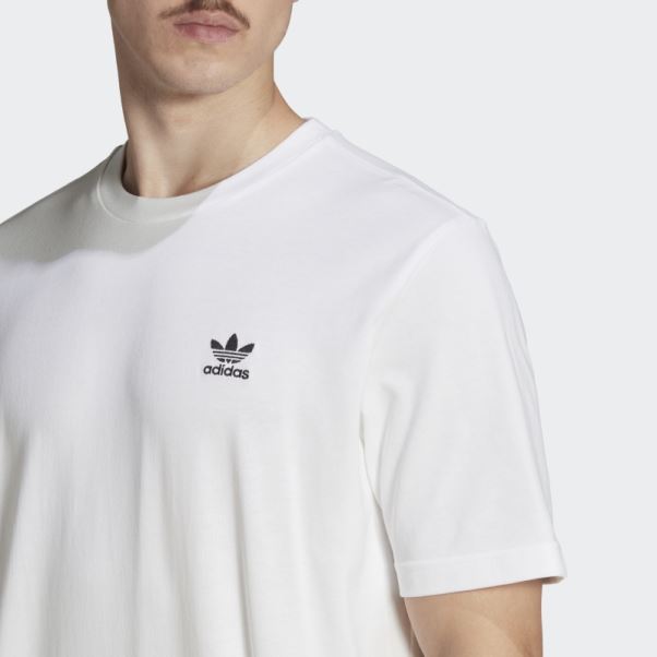 Adicolor Classics T-shirt Trèfle Boxy Dos Et Devant Blanc Adidas