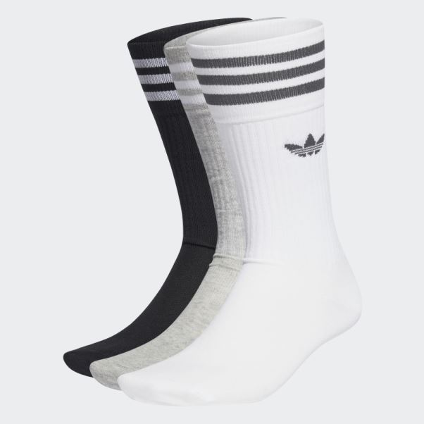 Chaussettes Mi-mollet 3 Paires Adidas Blanc