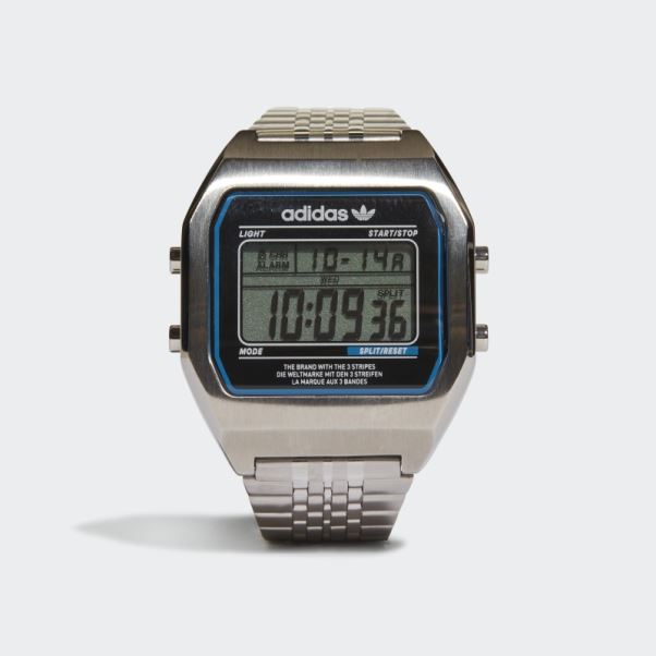 Montre Numérique Deux Sst Adidas Argent
