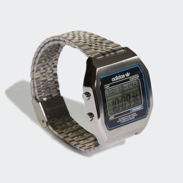 Montre Numérique Deux Sst Adidas Argent