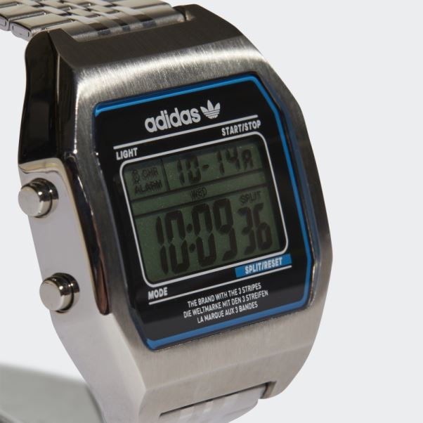 Montre Numérique Deux Sst Adidas Argent
