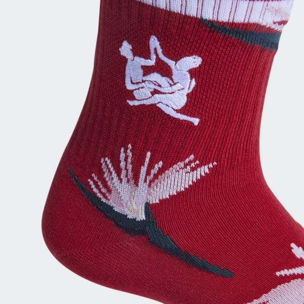 Chaussettes Adidas Thebe Magugu Crew Blanches 2 Paires
