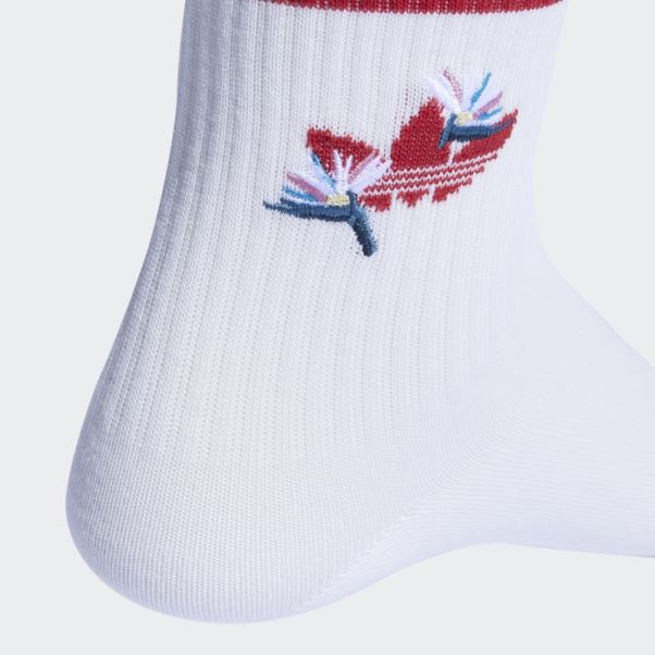 Chaussettes Adidas Thebe Magugu Crew Blanches 2 Paires