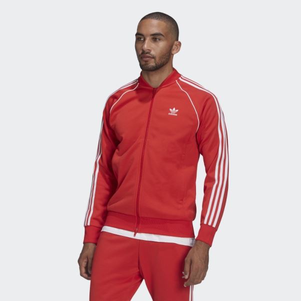 Veste De Survêtement Adicolor Classics Primeblue Sst Adidas Rouge