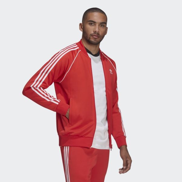 Veste De Survêtement Adicolor Classics Primeblue Sst Adidas Rouge