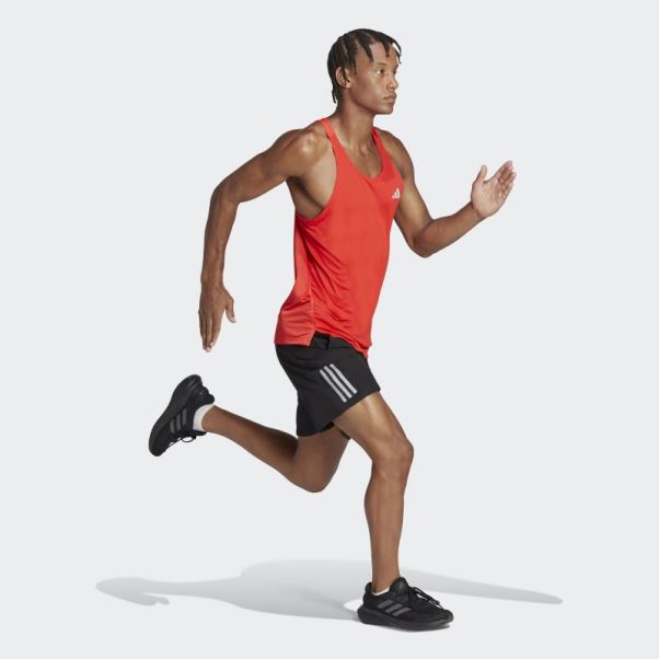Posséder Le Maillot De Course Rouge Adidas