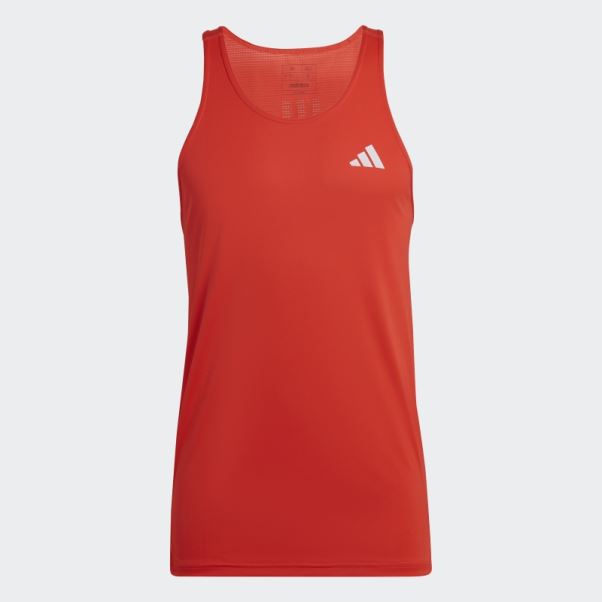Posséder Le Maillot De Course Rouge Adidas