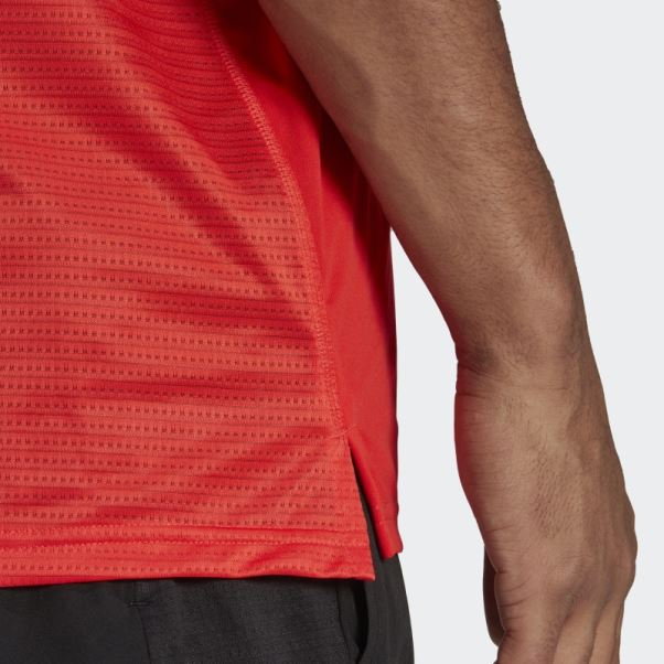 Posséder Le Maillot De Course Rouge Adidas