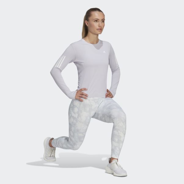 T-shirt à Manches Longues Adidas Silver Dawn Own The Run