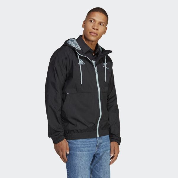 Veste Supporters Rugby All Blacks Adidas Noir
