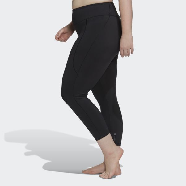 Legging Adidas Yoga Studio 7/8 Noir (grande Taille) Chaud