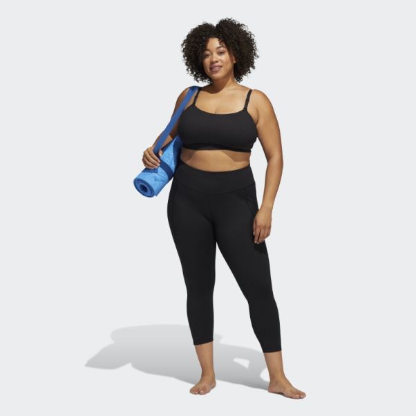 Legging Adidas Yoga Studio 7/8 Noir (grande Taille) Chaud