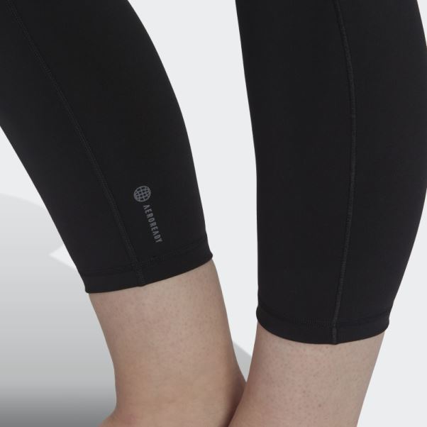 Legging Adidas Yoga Studio 7/8 Noir (grande Taille) Chaud
