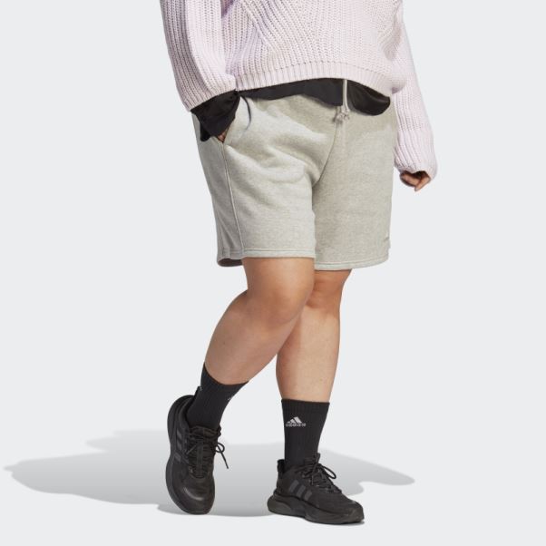 Short En Polaire All Szn (taille Plus) Adidas Gris Moyen
