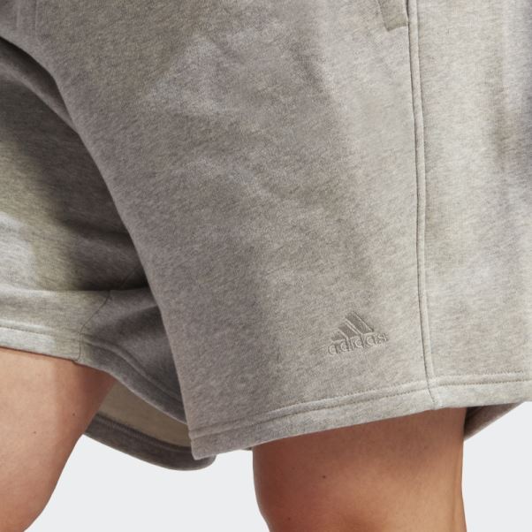 Short En Polaire All Szn (taille Plus) Adidas Gris Moyen