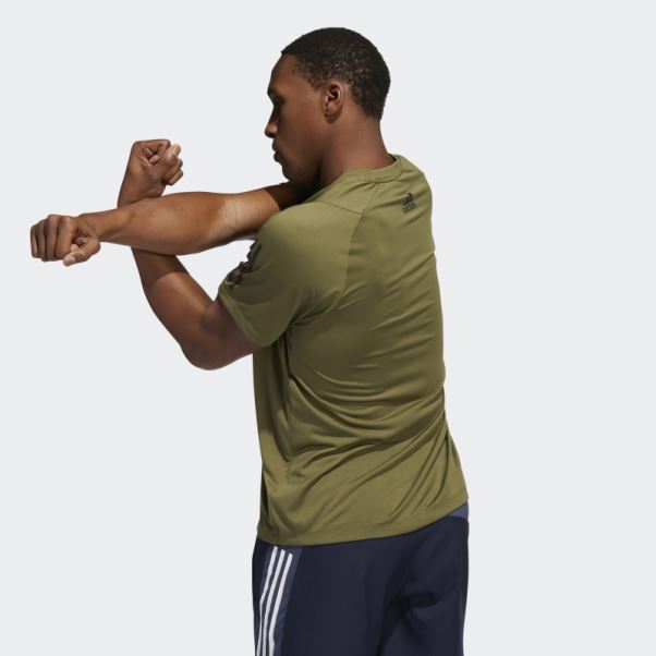 T-shirt Adidas Sportswear Freelift 3 Bar Olive