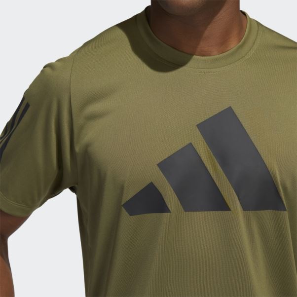T-shirt Adidas Sportswear Freelift 3 Bar Olive
