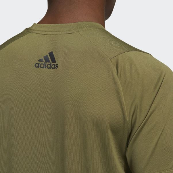 T-shirt Adidas Sportswear Freelift 3 Bar Olive