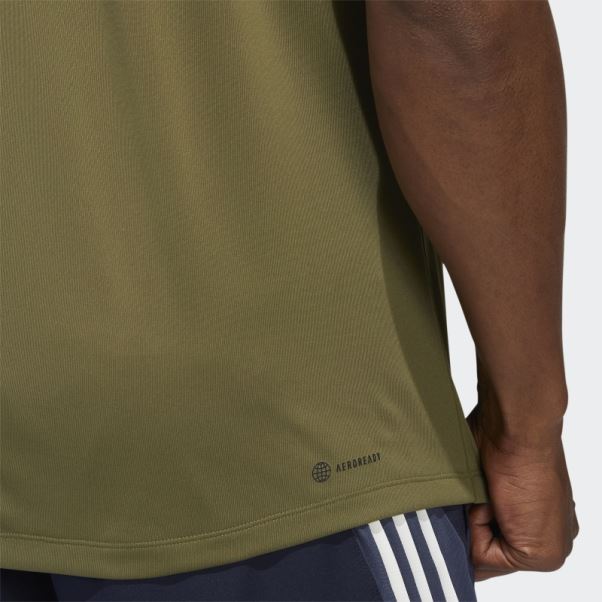 T-shirt Adidas Sportswear Freelift 3 Bar Olive