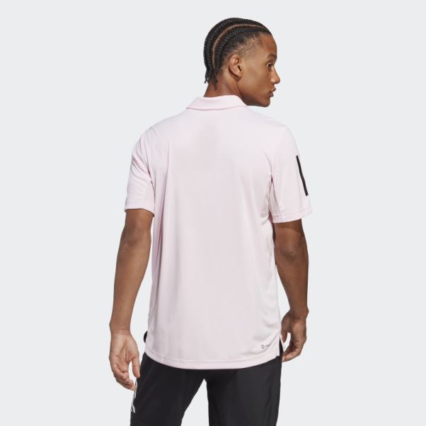 Polo De Tennis Club 3 Bandes Rose Adidas