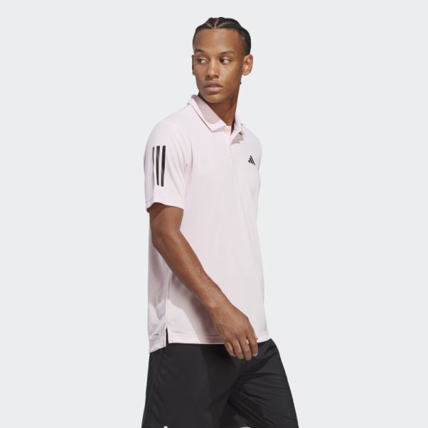 Polo De Tennis Club 3 Bandes Rose Adidas