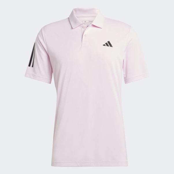 Polo De Tennis Club 3 Bandes Rose Adidas