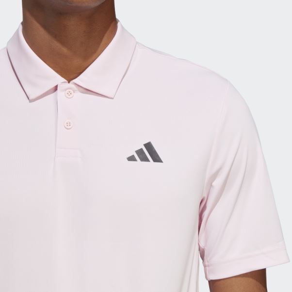 Polo De Tennis Club 3 Bandes Rose Adidas