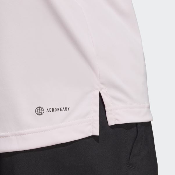 Polo De Tennis Club 3 Bandes Rose Adidas