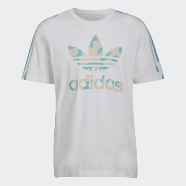T-shirt Graphique Camo Infill Adidas Blanc