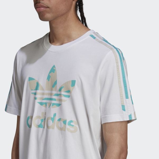 T-shirt Graphique Camo Infill Adidas Blanc