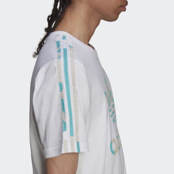 T-shirt Graphique Camo Infill Adidas Blanc