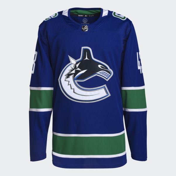 Maillot Canucks Hughes Home Authentique Royal 08 Ccm-sld Adidas