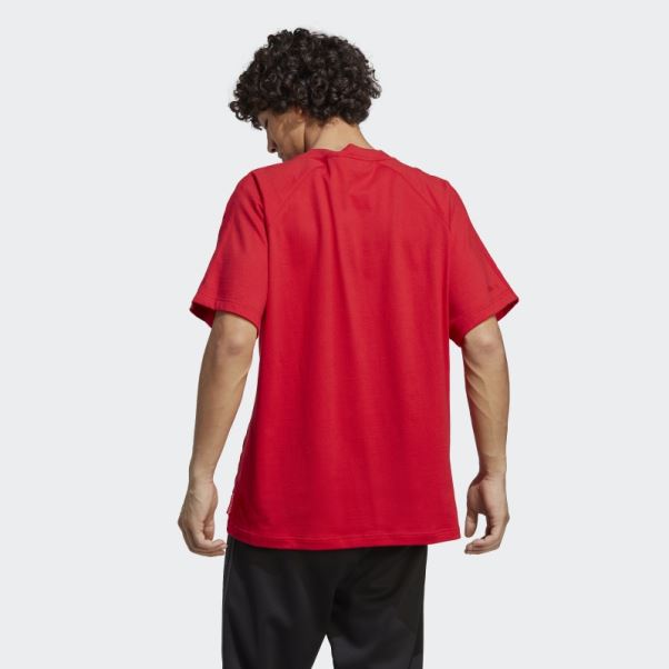 T-shirt Adidas Essentiel écarlate