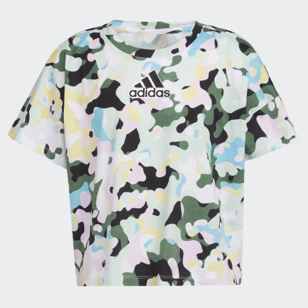 T-shirt Adidas Oversize à Logo Imprimé Blanc