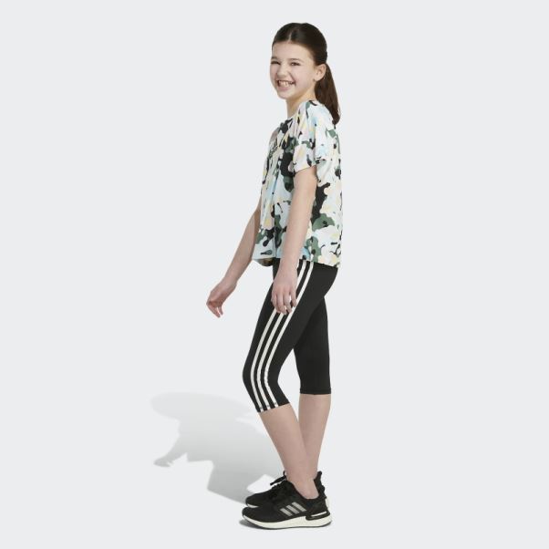T-shirt Adidas Oversize à Logo Imprimé Blanc