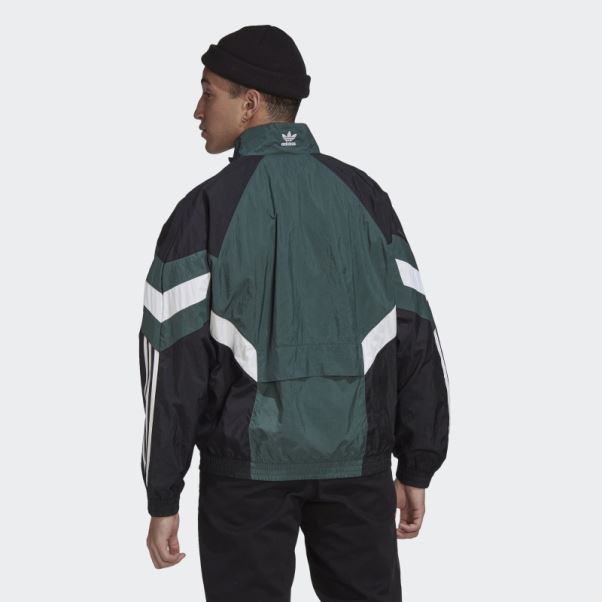 Veste De Survêtement Adidas Rekive Vert Minéral Chaud